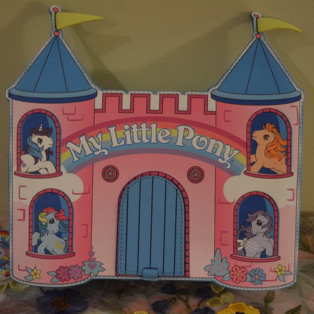 🌈✨ Loungefly My Little Pony™ Castle Crossbody Bag 🏰 Exclusive Retro Rainbow
